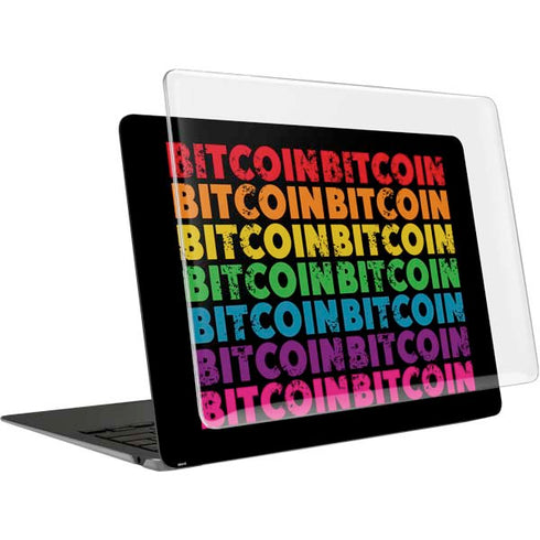 Rainbow Bitcoin MacBook Air 15in (2023-2025) Case plus Skin
